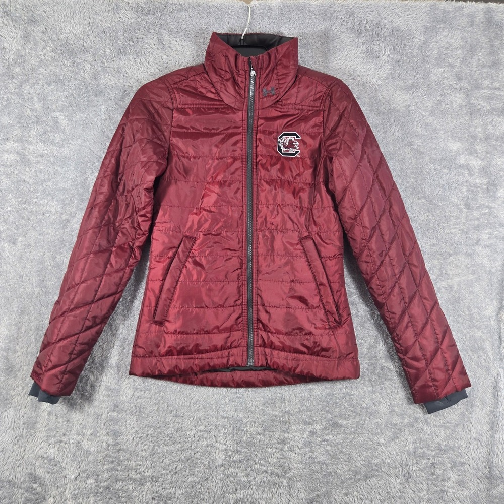 Under Armour Storm South Carolina Gamecocks Puffer Jacket Maroon Womens XS